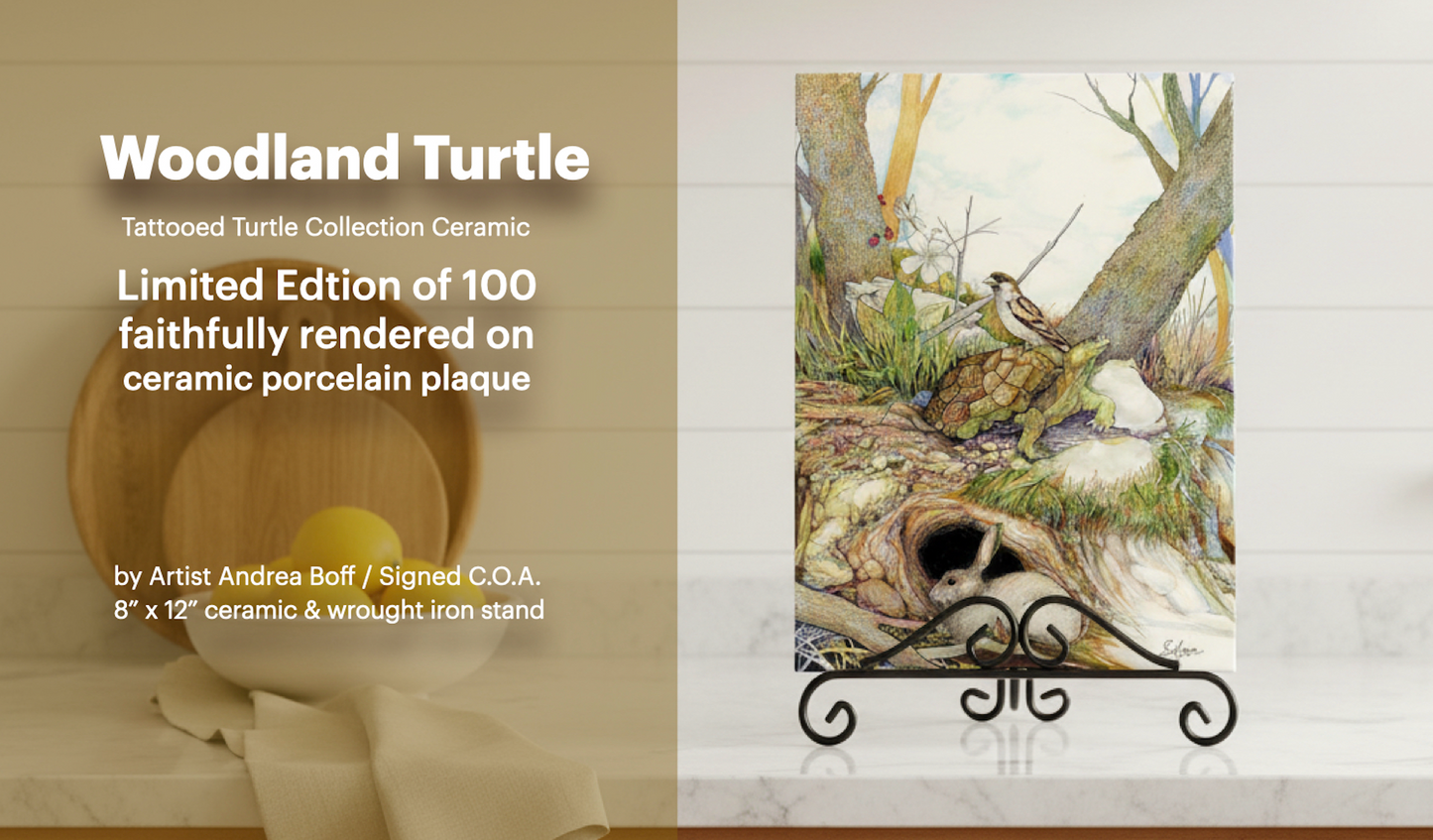 "The Woodland Turtle" Collectable Ceramic