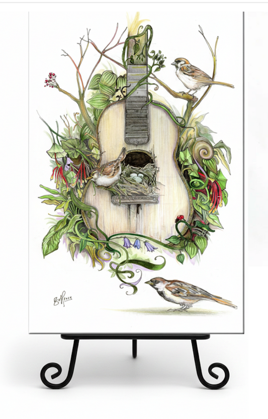 Bouquet of Sparrows Ceramic